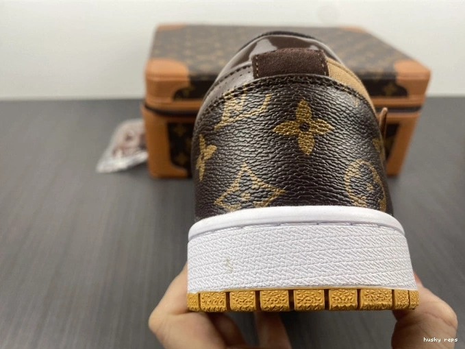 Cheap Husky Air Jordan AJ1 OW 1 x LOW Off-Louis 0825